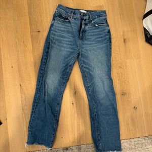 Loft straight crop jeans